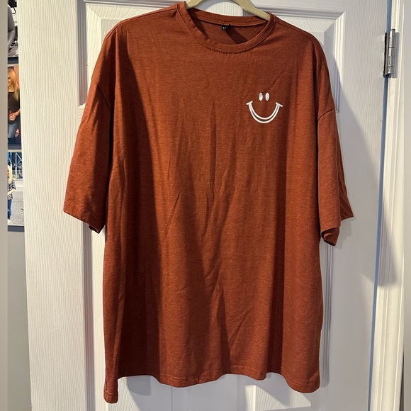 SHEIN Tops - Shein Oversized Smiley Face T-Shirt Size Large